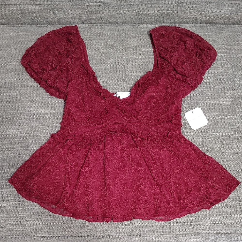 Altar'd State Deep V-Neck Top